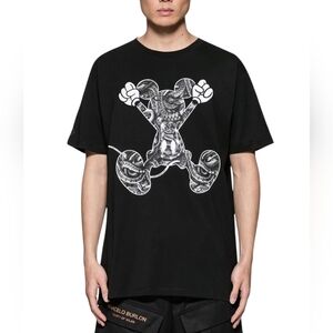 Designer Marcelo Burlon Disney Mickey Mouse Jump T-shirt Streetwear Italy Size L